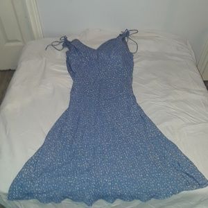 Angie Floral Sundresses in blue and white